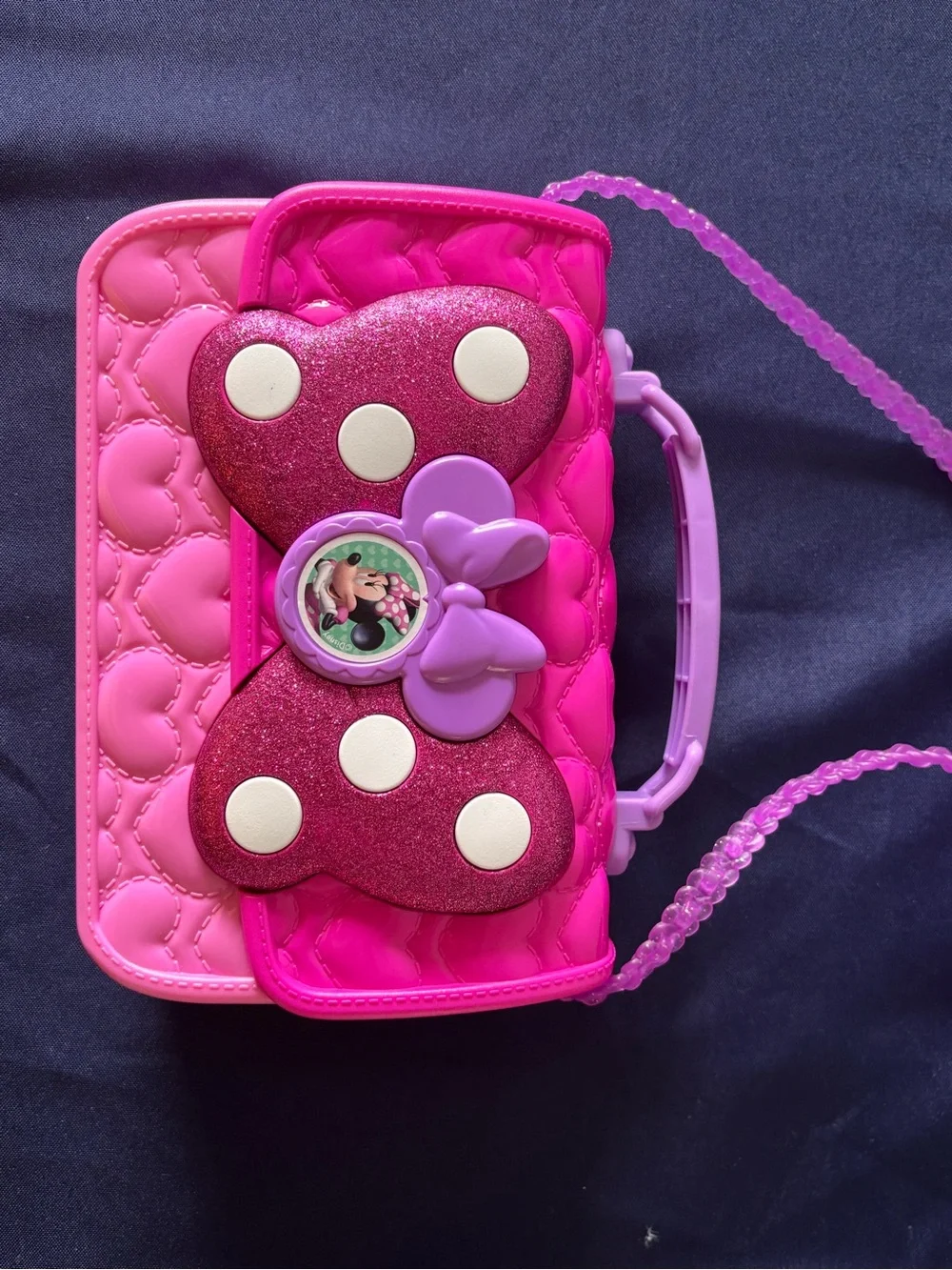 Disney Minnie Mouse Purse Playset Just Play Cell Phone Sunglasses Accessories